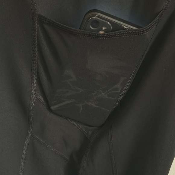 AVIA Women’s Black Wide Band Athletic Workout Biker Shorts Size XL 16/18 - Picture 6 of 7